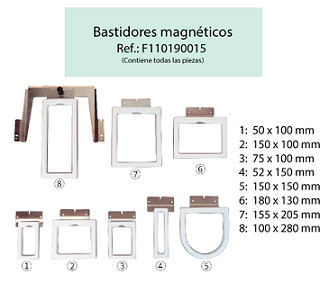 BASTIDOR ALFA 1500 MAGNETICOS  MAQUINA DE BORDAR